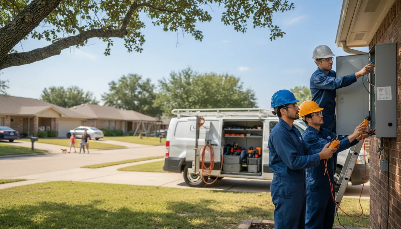 Certified electrician providing emergency electrical services in Ames, OK